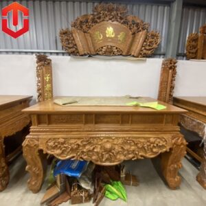 SẬP THỜ SEN GÕ ĐỎ CHÂN 20
