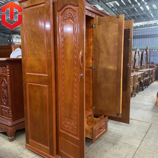 TỦ ÁO PHỦ XOAN ĐÀO 1M6 - 3 CÁNH - Ảnh 3