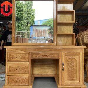 BÀN PHẤN CỬA LÙA GÕ ĐỎ 1M1