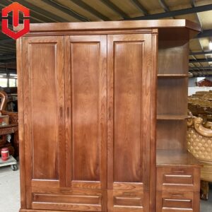 TỦ ÁO XOAN ĐÀO 3 CÁNH ĐỢT TRANG TRÍ