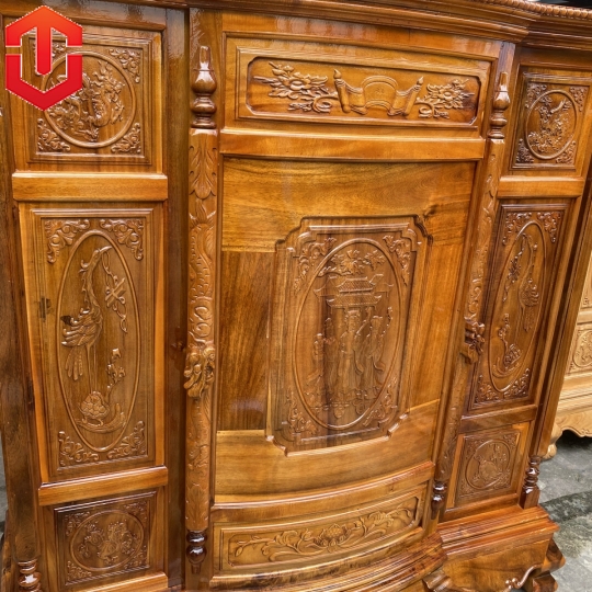 TỦ THỜ TRÀM 6 CHÂN 1M47 - Ảnh 6