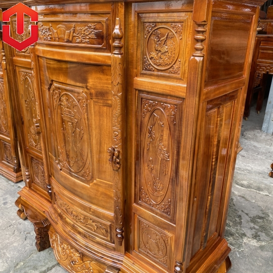 TỦ THỜ TRÀM 6 CHÂN 1M47 - Ảnh 10