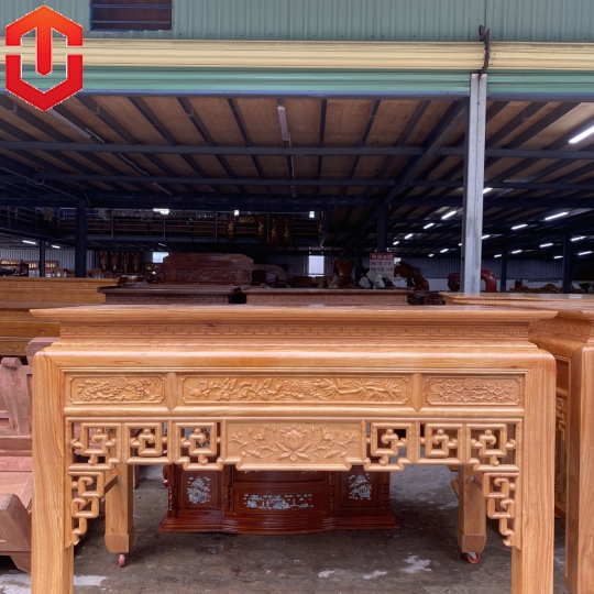 BÀN CÚNG GÕ ĐỎ 1M97 - Ảnh 2