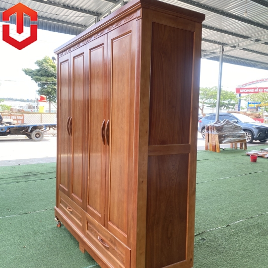 TỦ ÁO XOAN ĐÀO 4 CÁNH - Ảnh 6