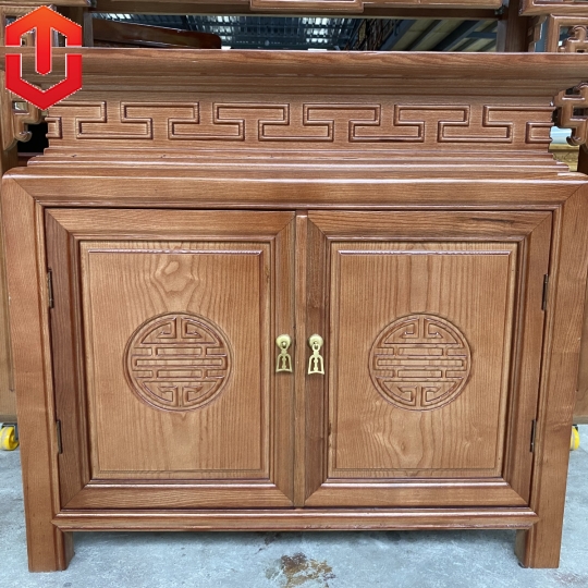 BÀN CÚNG 1M27 SỒI LAU MÀU ÓC CHÓ - Ảnh 2