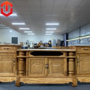 KỆ TIVI CỘT NHO GÕ ĐỎ 2M4