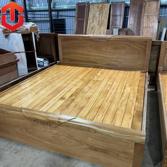 GIƯỜNG HƯƠNG XÁM DẠT PHẢN 1M8