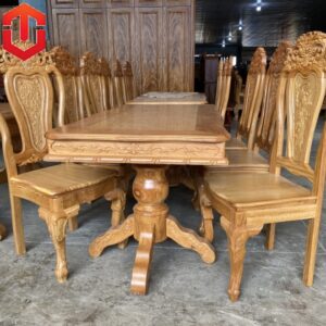 BỘ BÀN ĂN GÕ ĐỎ 6 GHẾ