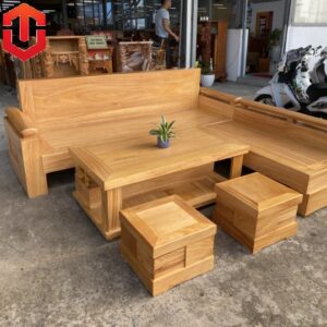 SOFA GÓC TRỨNG GÕ ĐỎ