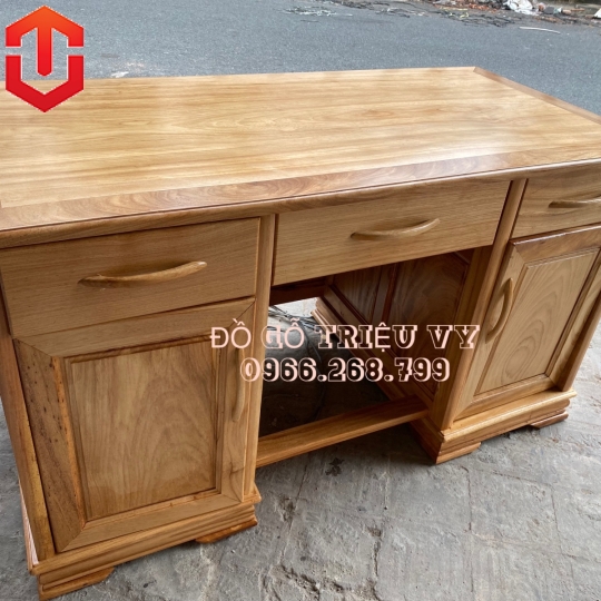 BÀN LÀM VIỆC GÕ ĐỎ 1M6 CAO CẤP - Ảnh 4
