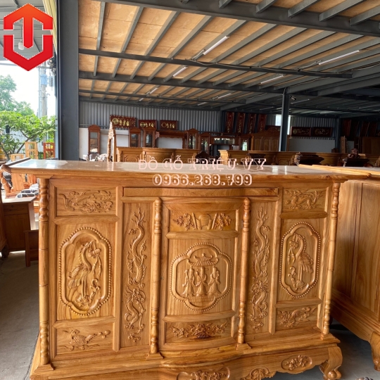 TỦ THỜ CHẠM TAM ĐA 1M97 CAO CẤP - Ảnh 11