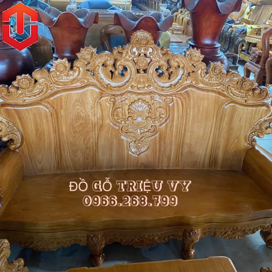 SALON HOÀNG GIA NGUYÊN KHỐI 10F GÕ ĐỎ 10 MÓN - Ảnh 9