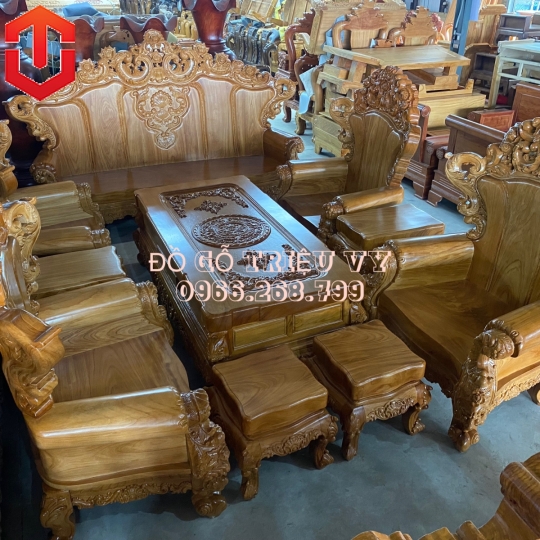 SALON HOÀNG GIA NGUYÊN KHỐI 10F GÕ ĐỎ 10 MÓN