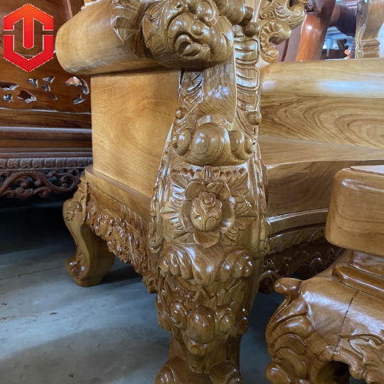 SALON HOÀNG GIA NGUYÊN KHỐI 10F GÕ ĐỎ 10 MÓN - Ảnh 2