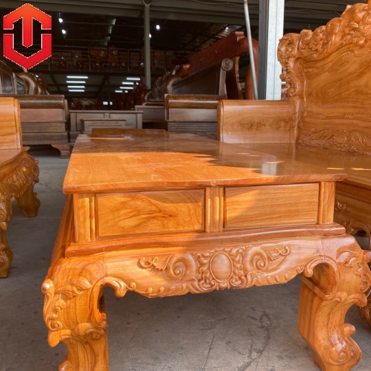 SALON HOÀNG GIA GÕ ĐỎ 6 MÓN - CAO CẤP - Ảnh 7