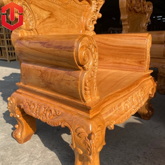 SALON HOÀNG GIA GÕ ĐỎ 6 MÓN - CAO CẤP - Ảnh 2