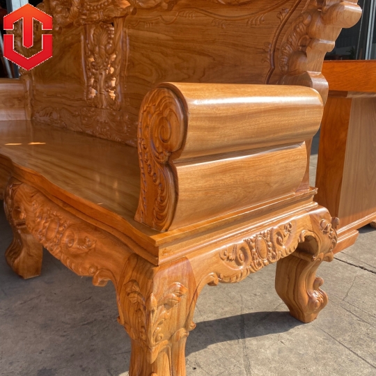 SALON HOÀNG GIA GÕ ĐỎ 6 MÓN - CAO CẤP - Ảnh 8