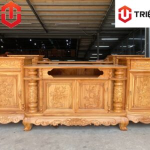 KỆ CỘT NHO GÕ ĐỎ 2M2