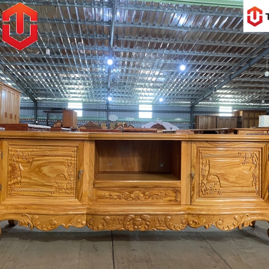 KỆ LUY HOÀNG GIA GÕ ĐỎ 2M - Ảnh 10