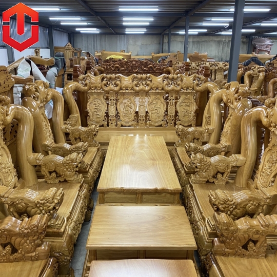 SALON ĐÀO TAY NGHÊ GÕ ĐỎ CỘT 16 10 MÓN CAO CẤP