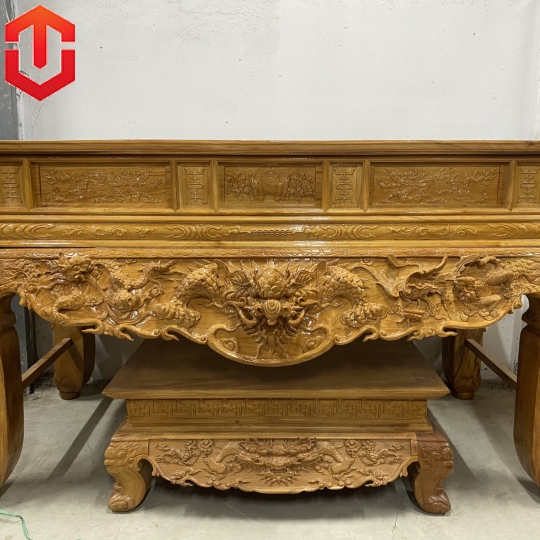 SẬP THỜ RỒNG GÕ ĐỎ CHÂN 18