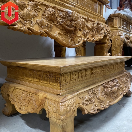 SẬP THỜ RỒNG GÕ ĐỎ CHÂN 18 - Ảnh 4