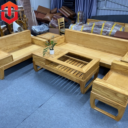 SOFA 2 VĂNG CHÂN CHOÃI GÕ ĐỎ - Ảnh 5