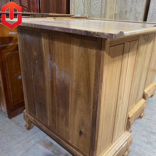 TỦ THỜ GÕ ĐỎ TAM ĐA 1M27 - Ảnh 5