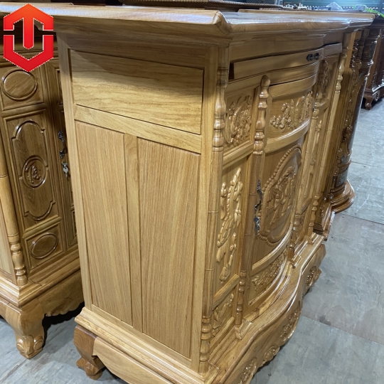 TỦ THỜ GÕ ĐỎ TAM ĐA 1M27 - Ảnh 7