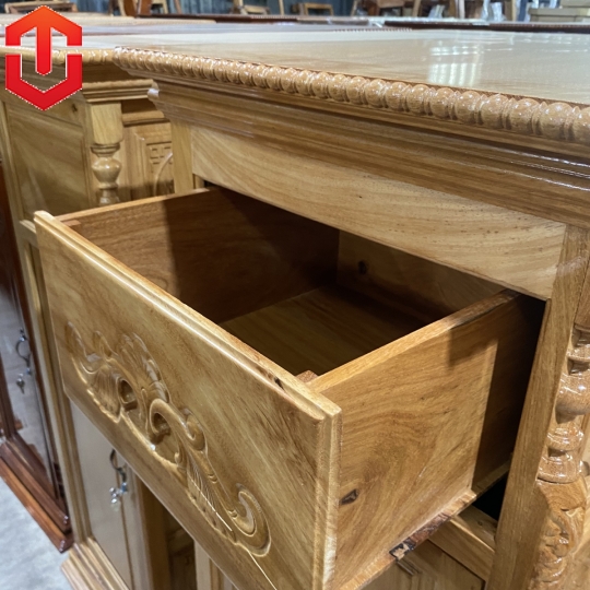 TỦ THỜ BỤNG PHỆ GÕ ĐỎ 1M6 - Ảnh 3