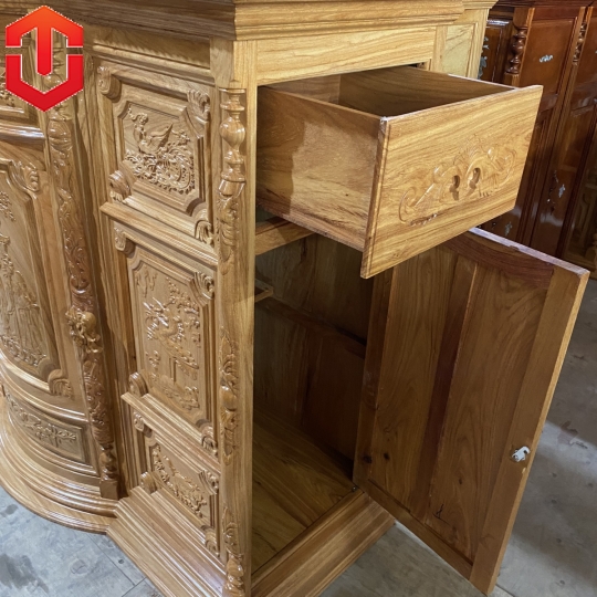 TỦ THỜ BỤNG PHỆ GÕ ĐỎ 1M6 - Ảnh 9