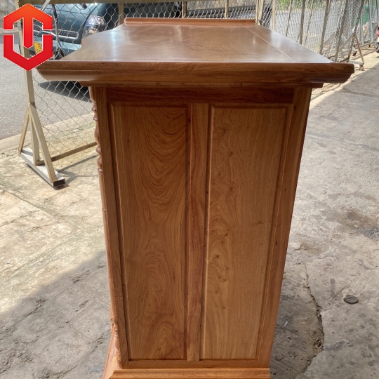 TỦ THỜ HƯƠNG ĐÁ CHẠM TAM ĐA 1M27 - Ảnh 11