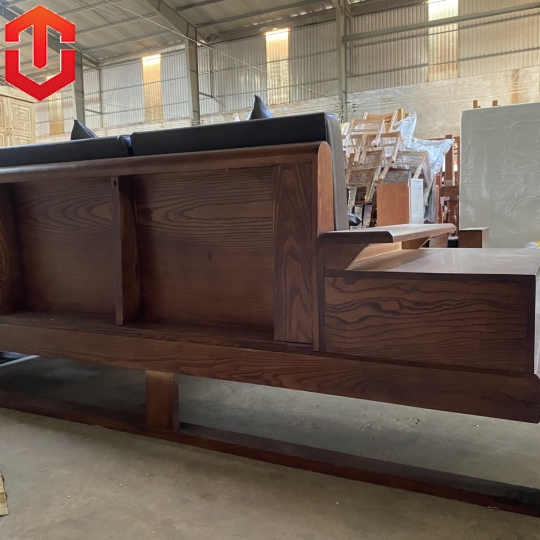 SOFA 2 VĂNG ĐÙI GÀ SỒI LAU MÀU ÓC CHÓ - VẾ TRÁI - Ảnh 7
