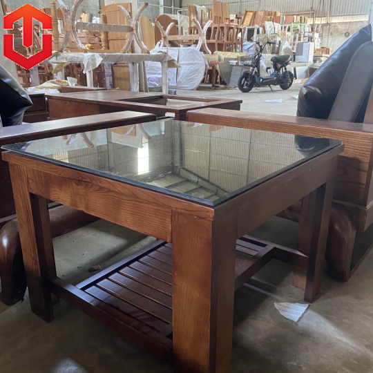 SOFA 2 VĂNG ĐÙI GÀ SỒI LAU MÀU ÓC CHÓ - VẾ TRÁI - Ảnh 13