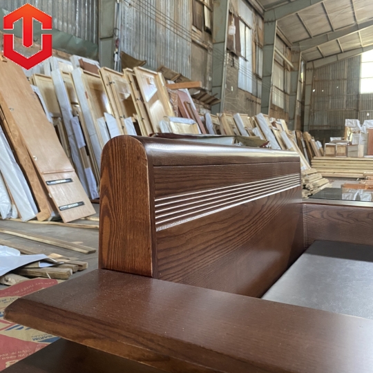 SOFA 2 VĂNG ĐÙI GÀ SỒI LAU MÀU ÓC CHÓ - VẾ TRÁI - Ảnh 9