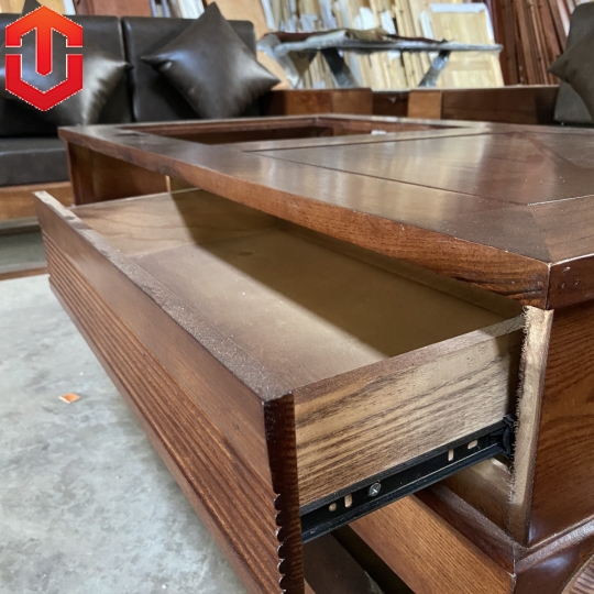 SOFA 2 VĂNG ĐÙI GÀ SỒI LAU MÀU ÓC CHÓ - VẾ TRÁI - Ảnh 4