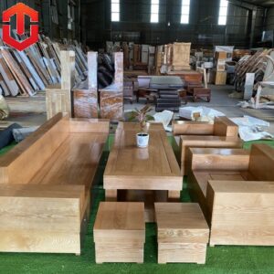 SOFA ĐỐI HỘP SỒI LAU MÀU HƯƠNG VÀNG