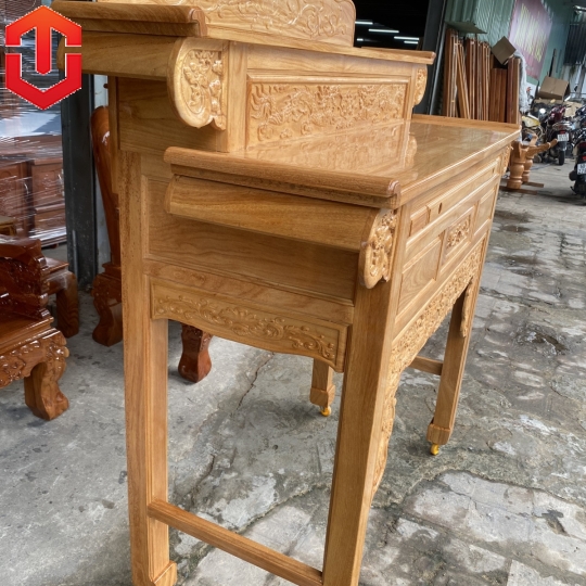BÀN CÚNG GÕ ĐỎ 2 TẦNG 1M47 - Ảnh 4