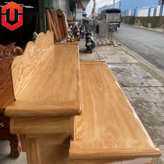 BÀN CÚNG GÕ ĐỎ 2 TẦNG 1M47 - Ảnh 5
