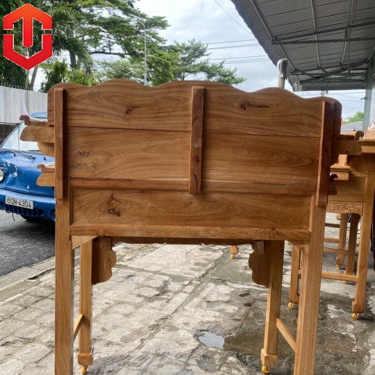 BÀN CÚNG GÕ ĐỎ 2 TẦNG 1M47 - Ảnh 2