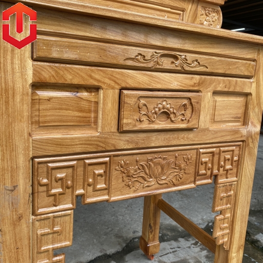 BÀN CÚNG GÕ ĐỎ 2 TẦNG 1M07 - Ảnh 8