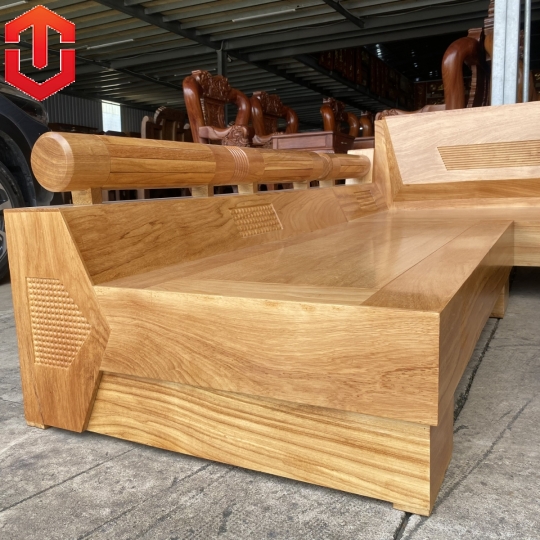 SOFA GÓC KIM CƯƠNG GÕ ĐỎ - Ảnh 10