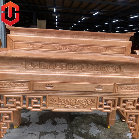BÀN CÚNG SỒI 2 TẦNG 1M53 LAU MÀU HƯƠNG VÀNG - Ảnh 7
