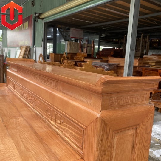 BÀN CÚNG SỒI 2 TẦNG 1M53 LAU MÀU HƯƠNG VÀNG - Ảnh 8