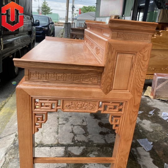 BÀN CÚNG SỒI 2 TẦNG 1M53 LAU MÀU HƯƠNG VÀNG - Ảnh 3