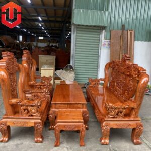 SALON NGHÊ 5 ĐẦU HƯƠNG ĐÁ CỘT 12 6 MÓN