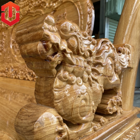 SALON NGHÊ 5 ĐẦU GÕ ĐỎ CỘT 12 6 MÓN - Ảnh 16