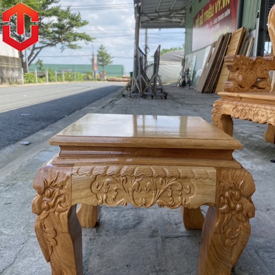 SALON NGHÊ 5 ĐẦU GÕ ĐỎ CỘT 12 6 MÓN - Ảnh 4