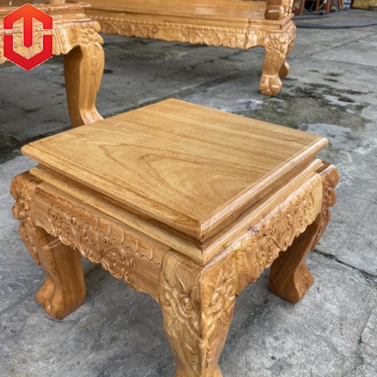 SALON NGHÊ 5 ĐẦU GÕ ĐỎ CỘT 12 6 MÓN - Ảnh 10
