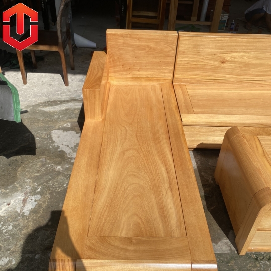 SOFA GÓC CHÂN CUỐN GỖ GÕ ĐỎ - Ảnh 12